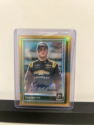 Sam Mayer - Gold Auto /10 Donrus 2025 Panini Donruss Racing Nascar - Image 1 of 2