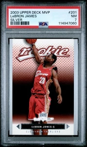 2003 Upper Deck MVP LeBron James #201 Silver PSA 7 - Bild 1 von 2