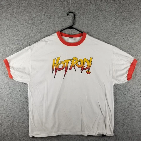 ROWDY RODDY PIPER HOT ROD T-SHIRT 2XL WESTLING RINGER WWE GILDAN ULTRA TEE XXL Cover