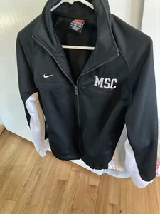 Nike Black/White Youth Full Zipper Warm-up Jacket MSC # 29 - Picture 1 of 4