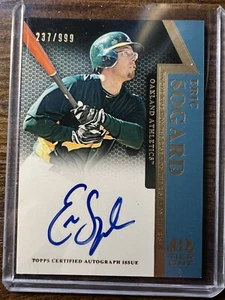 2011 Topps Tier One On The Rise Autogramme #ES Eric Sogard /999 - Bild 1 von 2