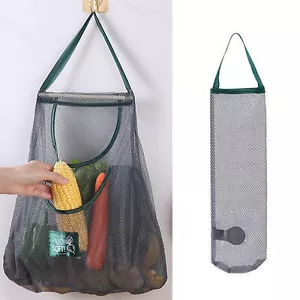 1*String Shopping Bag Reusable Fruit Vegetable Storage Handbag Mesh Net Hangable - Picture 1 of 13