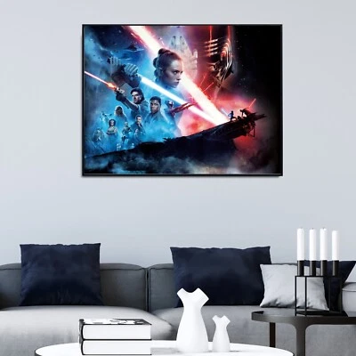 STAR WARS NUEVO PEDIDO JEDI A3 ARTE DE PARED ENMARCADO IMPRESIÓN LIENZO Foto 1 de 2
