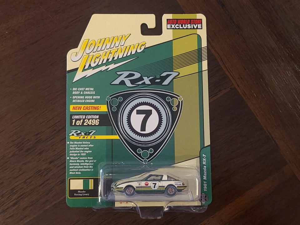 JOHNNY LIGHTNING 1981 Mazda RX-7 #7 AUTO WORLD SCM099 1 64 DIECAST B7