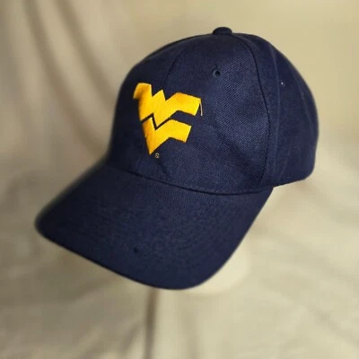 Gorra West Virginia Mountaineers Azul Lana Top of the World NCAA Amarilla Foto 1 de 4