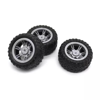 60mm Gummirad Reifen für 3mm Welle Motor RC Modell Fahrzeug Spielzeug Auto LKW - Bild 1 von 4
