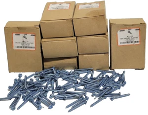 MENGE 800 - NEFCO #8 X 1/12 SECHSKANTSCHEIBE SCHLITZ VERZINKT NEU! - Bild 1 von 6