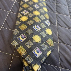 Unicef Men’s Necktie Tie Life Astrology Trees Sun Moon Water - Picture 1 of 5