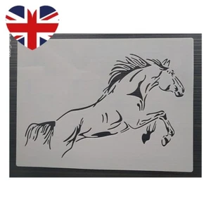 A4 Large Horse Horses Animal Plastic Paint Stencil Reusable Mylar Stencils - Picture 1 of 1