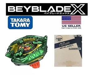 BEYBLADE X BX-00 Croc Crunch 2-60Q metallo verde COROCORO TAKARA TOMY JP BEYCODE - Foto 1 di 2