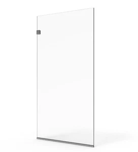 Milan 3/8" Fixed Panel Shower Screen with Clear Tempered Glass & Multiple Finish - Picture 1 of 11