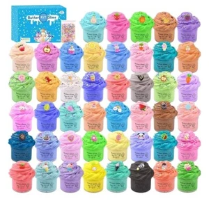 Confezione 45 Burro Slime Kit Profumata Slime Festa Bomboniera Regali Fai da Te Stucco Stres... - Foto 1 di 7