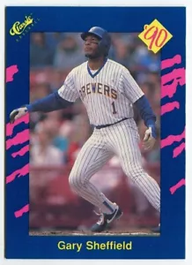 1990 Classic Blue #14 Gary Sheffield Milwaukee Brewers - Bild 1 von 2