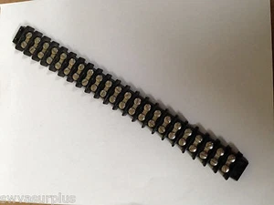 1 pc. Kulka Double Row 22 Position Terminal Block, 601GP22, Screw Mount, Used - Picture 1 of 1