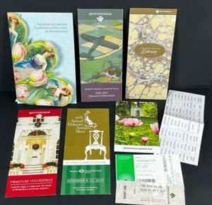 Winterthur Museum Souvenir Brochure Booklets Map Ticket LOT - Picture 1 of 23