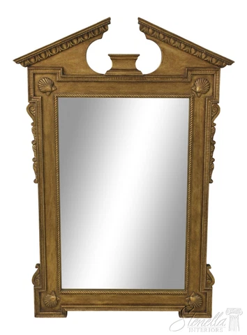 58655EC: Chippendale Style Gold Framed Shell Carved Mirror Cover