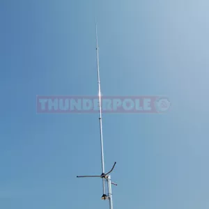 Thunderpole 1/2 Hi Gain Wave | CB Radio Aerial Silver Rod Type Home Base Antenna - Picture 1 of 5