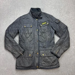 Barbour Jacket Womens Small Black Quilted Hunting Field Country Lined Coat Lady* - Picture 1 of 9