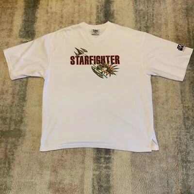 Camiseta deportiva Lee Sport Star Wars Episodio 1 N-1 Starfighter blanca para hombre 2XL Foto 1 de 4