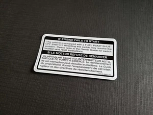 Obs F150 FUEL PUMP SHUT OFF decal - Bild 1 von 1