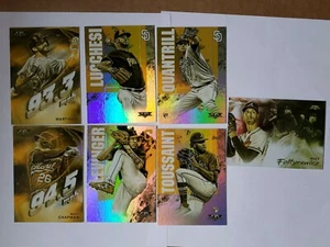 2019 TOPPS FIRE 7 CARD LOT FOIL GOLD MINTED REFRACTORS. Lucchesi, Touki. - Picture 1 of 2
