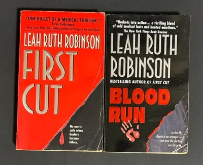 2 Leah Ruth Robinson Books - Blood Run and First Cut - Image 1 of 3