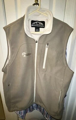 Bonito chaleco acanalado Sun Mountain Weather Flex para hombre Ll verde cremallera completa Foto 1 de 4
