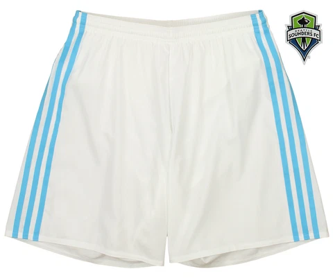 adidas MLS Men's Adizero Team Color Short, Seattle Sounders FC- White/Blue Cover