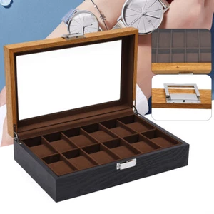 10/12 Slots Removable Watch Box Home Tabletop Watch Storage Box With Latch - Bild 1 von 37