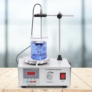 201 Edelstahl Magnetrührer mit heizplatte digitaler Temperaturanzeige Für Labor - Bild 1 von 14
