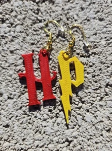 Pendientes con logotipo de HP HP HP HP impreso en 3d - Imagen 1 de 2