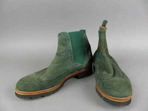 Angelo Bervicato Damen Stiefel 39,5 grün Textil Budapester Stiefelette (19945) - Bild 1 von 10