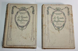 Vintage Alexandre Dumas Le Vicointe De Bragelonne Vol 1&2 French Book CT6 - Picture 1 of 8