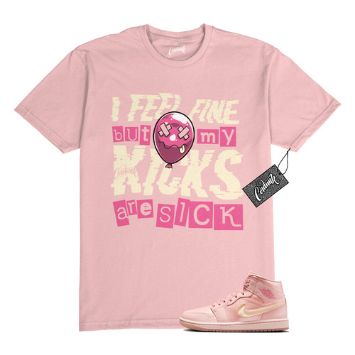 1 T shirt vela San Valentino brevetto corallo lavato sale rosa abbinata MALATA