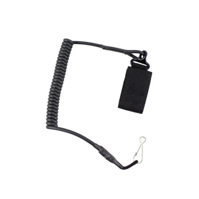 Tactical Gun Sling Elastic Secure Spring Retention Rope Sling Pistol Lanyard - Image 1 of 4