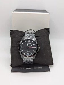 Orologio da Polso Citizen Uomo Nero Indicatore Data Acciaio Inox Analogico Classico - Foto 1 di 12