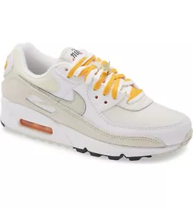 Wmns Nike Air Max 90 SE FIRST USE White Light Bone Gold Alabaster 9.5 DA8709 100 - Picture 1 of 11