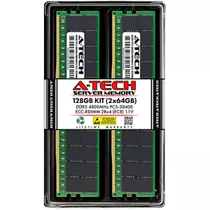 128GB 2x64GB PC5-4800 EC8 RDIMM HP ProLiant Gen11 DL360 G11 DL380 G11 Memory RAM - Picture 1 of 3