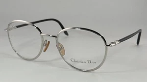 Authentic RARE Christian Dior 2060 Silver/Black Eyewear Austria Frame Eyeglass - Picture 1 of 19