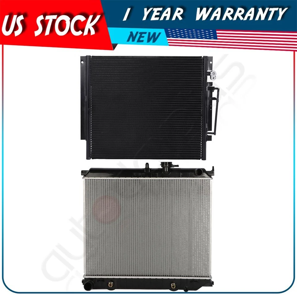 Radiator and AC Condenser Kit For 2004-2012 Chevrolet Colorado 2006 Isuzu i-350 - Image 1 of 4