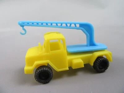 A691 Vintage 1970 VAM Magirus 170 D15 Camion Gialla Gru Plastica 1:55 - Immagine 1 di 4