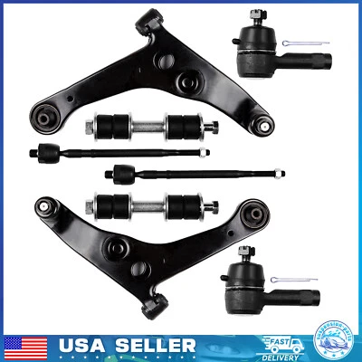 Front Lower Control Arm Ball Joints Tie Rod Ends For 2002-2006 Mitsubishi Lancer - Image 1 of 4