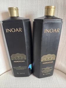 INOAR – Moroccan Smoothing Set for Curly Hair: Deep Cleansing Shampoo & Treatmen - Picture 1 of 4