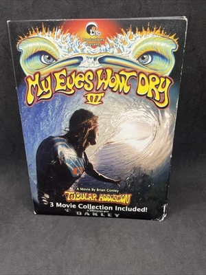 MY EYES WON'T DRY 3 TUBULAR ADDICTION 3 DVD SET  Surf Autograph By BRIAN CONLEY - Image 1 of 4