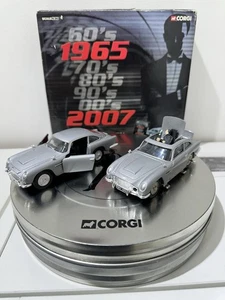 Vintage Corgi James Bond 007 65-07 Aston Martin DB5's With Chrome Tyre Slashers. - Picture 1 of 17