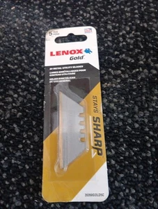 LENOX Utility Knife Blades, Titanium Edge, 5-Pack (20350GOLD5C) NIP FREESHIP M88 - Picture 1 of 1