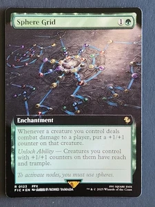 Sphere Grid Extended Art Foil - Final Fantasy Magic The Gathering MTG #0123 Mint - Picture 1 of 2