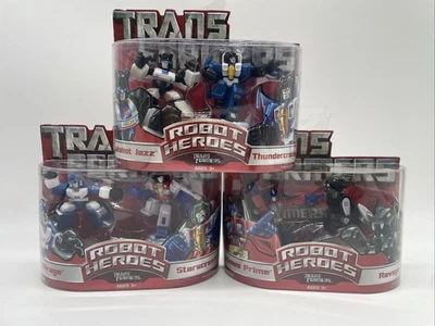 Transformers Robot Heroes (2006) Hasbro Bundle Of 3 Sets! Optimus Starscream - Image 1 of 4
