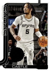 2025-26 Topps NBA Basketball Base #197 Stephon Castle San Antonio Spurs - Picture 1 of 2