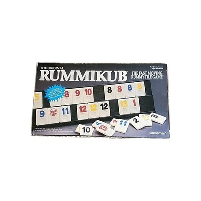 Vintage Pressman Original Rummikub 1990 Rummy Tile Game 2-4 Players Complete  - Image 1 of 4